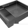 Кухонная мойка Paulmark Next-Pro 54 Uni PM705445-GM (черный/вороненая сталь)