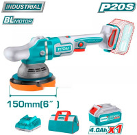 Шлифовальная машина Total TAPLI20151 (с 1-им АКБ, сумка)