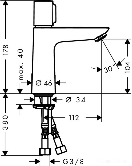 Смеситель Hansgrohe Select E 71751000