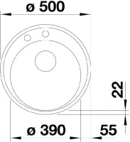Кухонная мойка Blanco RIONA 45 кофе