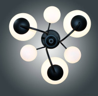 Подвесная люстра Элетех Тефия 261 НСБ 01-6х40-101 1005405126 (черный)