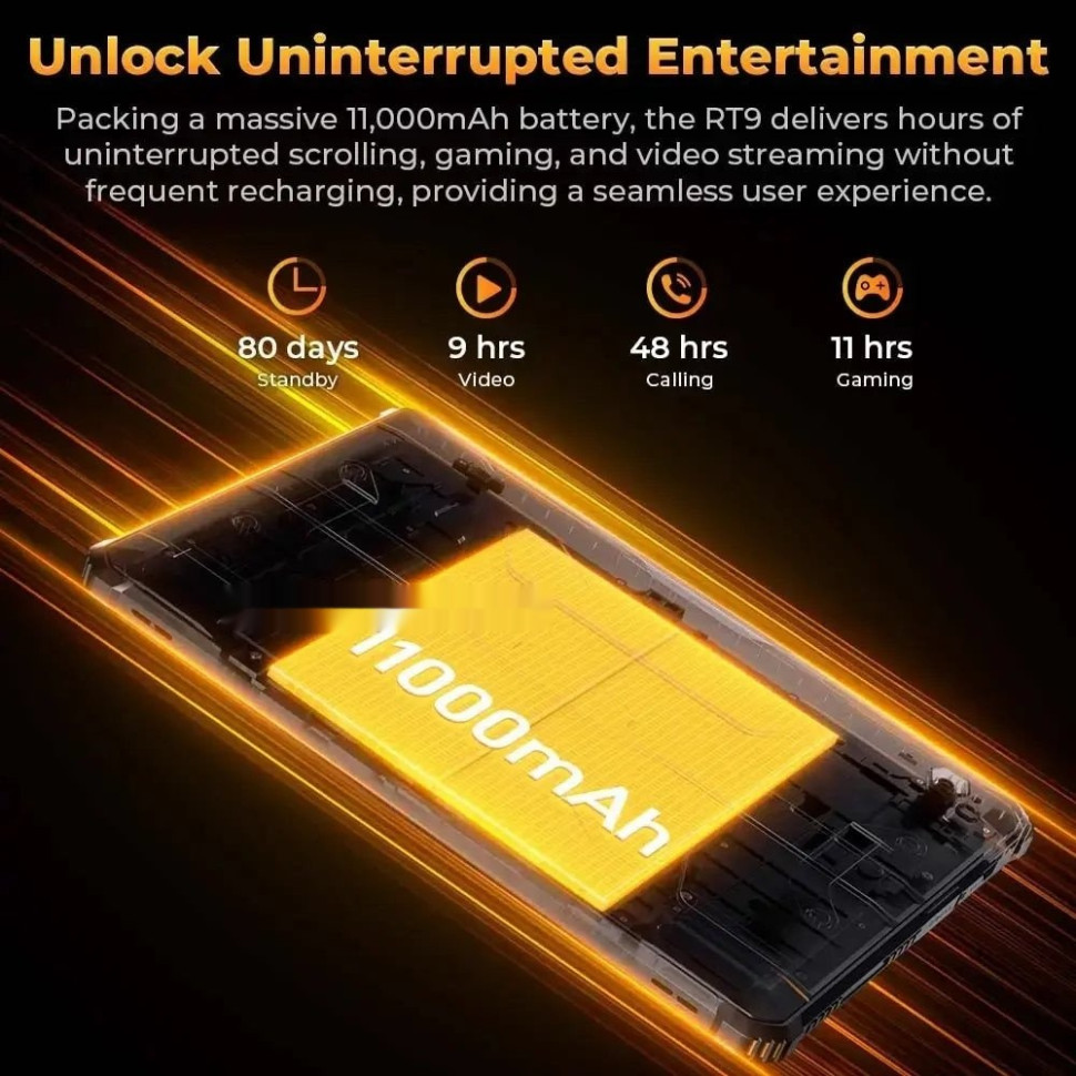 Планшет Oukitel RT9 6GB/256GB (черный)