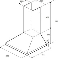 Вытяжка Krona Janna T 600 Inox PB КА-00008446