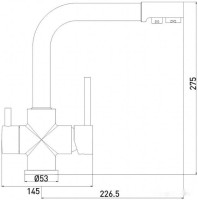 Смеситель Gross Aqua Ecolife 3120609MW