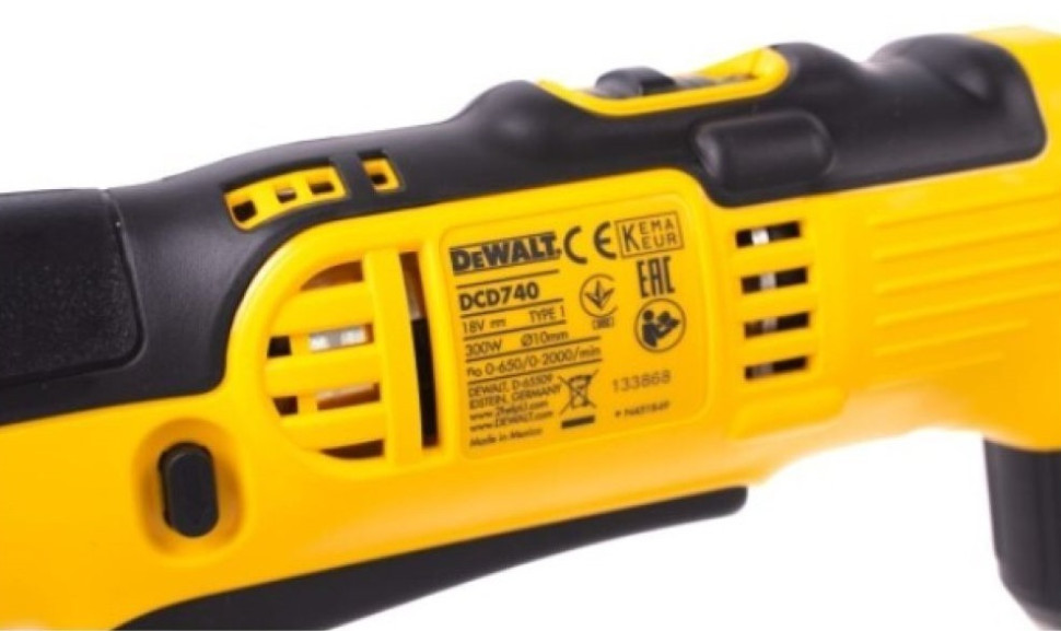 Угловая дрель DeWALT DCD740N (без АКБ)