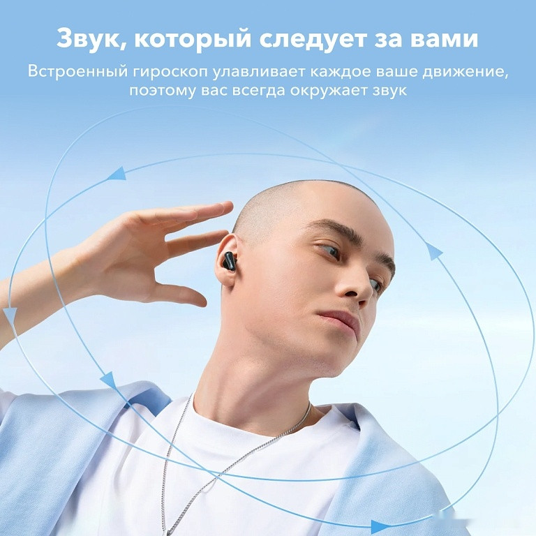 Наушники Anker SoundCore Liberty 4 (серо-голубой)