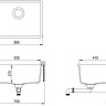 Кухонная мойка AquaSanita Arca SQA 102 120 W cerrus