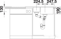 Кухонная мойка Blanco Legra 6S Compact 521303 (алюметаллик)