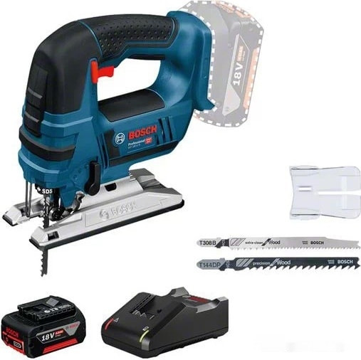 Лобзик Bosch GST 18 V-LI B Professional 0615990M43 (с 1-им АКБ 4 Ah)