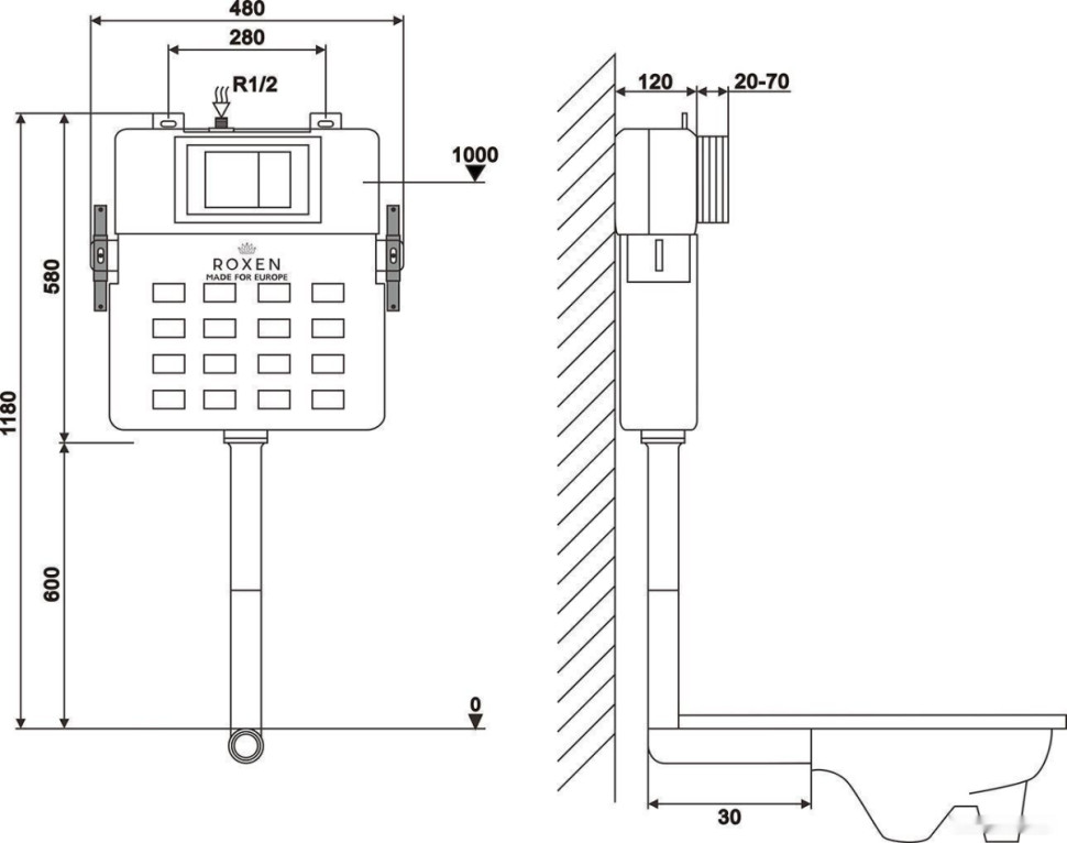 Система инсталляции Roxen Attach 710215