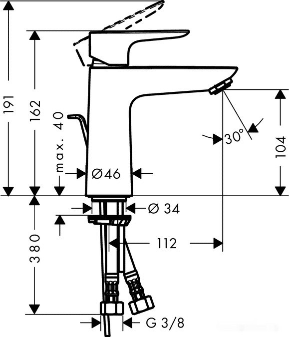 Смеситель Hansgrohe Talis E 71710000 (хром)