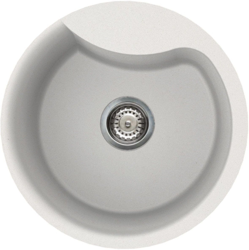 Кухонная мойка Elleci Ego Round Bianco Titano 68