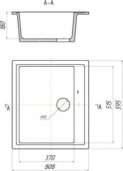 Кухонная мойка Saniteco Mare (графит)