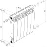 Радиатор Royal Thermo Biliner Alum 500 Noir Sable (12 секций)