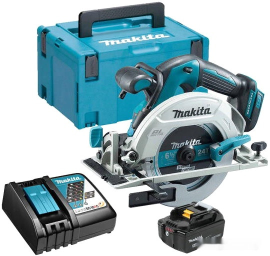 Дисковая (циркулярная) пила Makita DHS680RT1J (с 1-м АКБ, кейс)