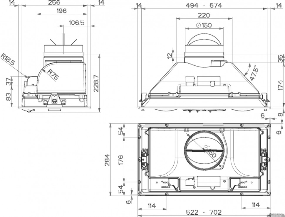 Вытяжка Faber Inca Plus HCS LED X A70
