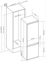 Встраиваемый холодильник Korting KSI 17780 CVNF