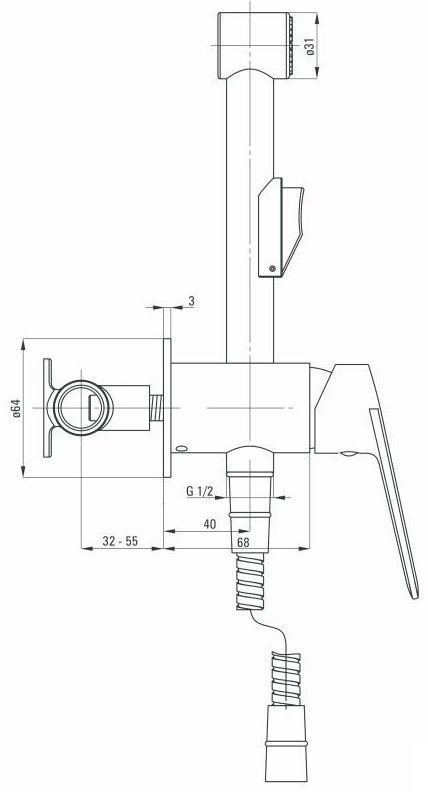 Смеситель Deante Jasmin BGJ 034M
