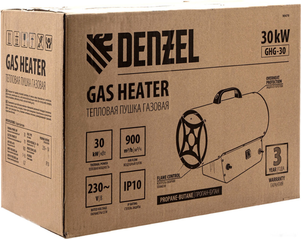 Тепловая пушка Denzel GHG-30