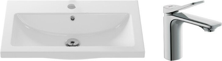 Умывальник Cersanit Como 70 S-UM-COM70/1-w + 63050