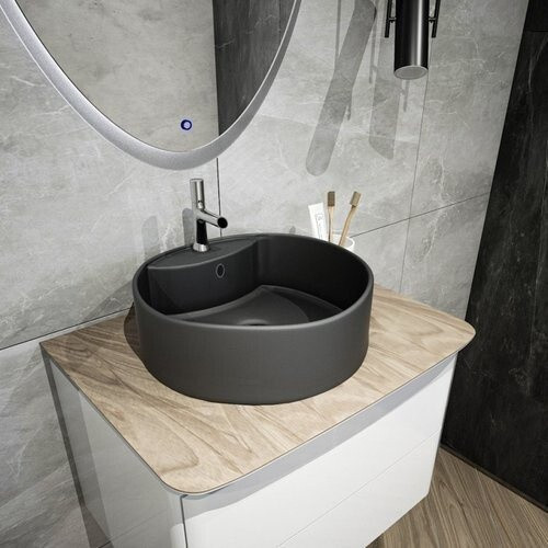 Умывальник Teymi Lina S D40 T50192 (черный матовый)