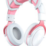 Наушники Onikuma X10 (белый/розовый, с ушками)