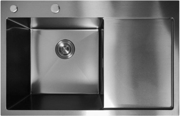 Кухонная мойка Stellar Decor S7850NB-L-D (нано черный)