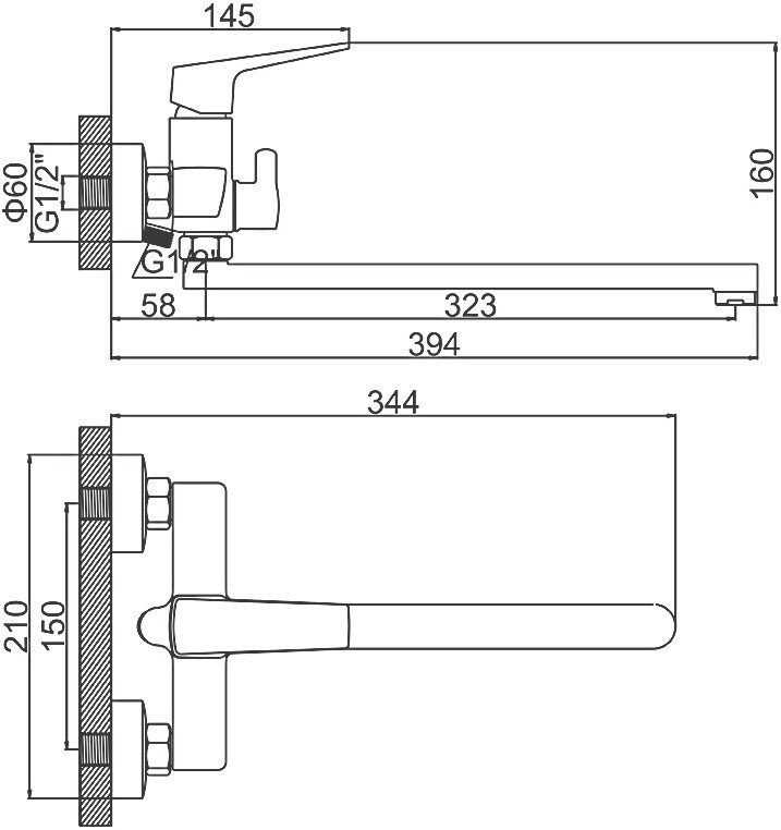 Смеситель Ledeme L2281B