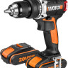 Дрель-шуруповерт Worx BL WX175 (с 2-мя АКБ, кейс)