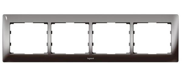 Рамка для выключателя Legrand Galea Life 771944 (черный никель)