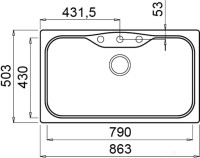 Кухонная мойка Elleci Fox 360 G68 Bianco