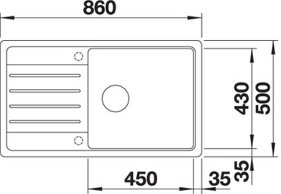 Кухонная мойка Blanco Legra XL 6 S черный 526087