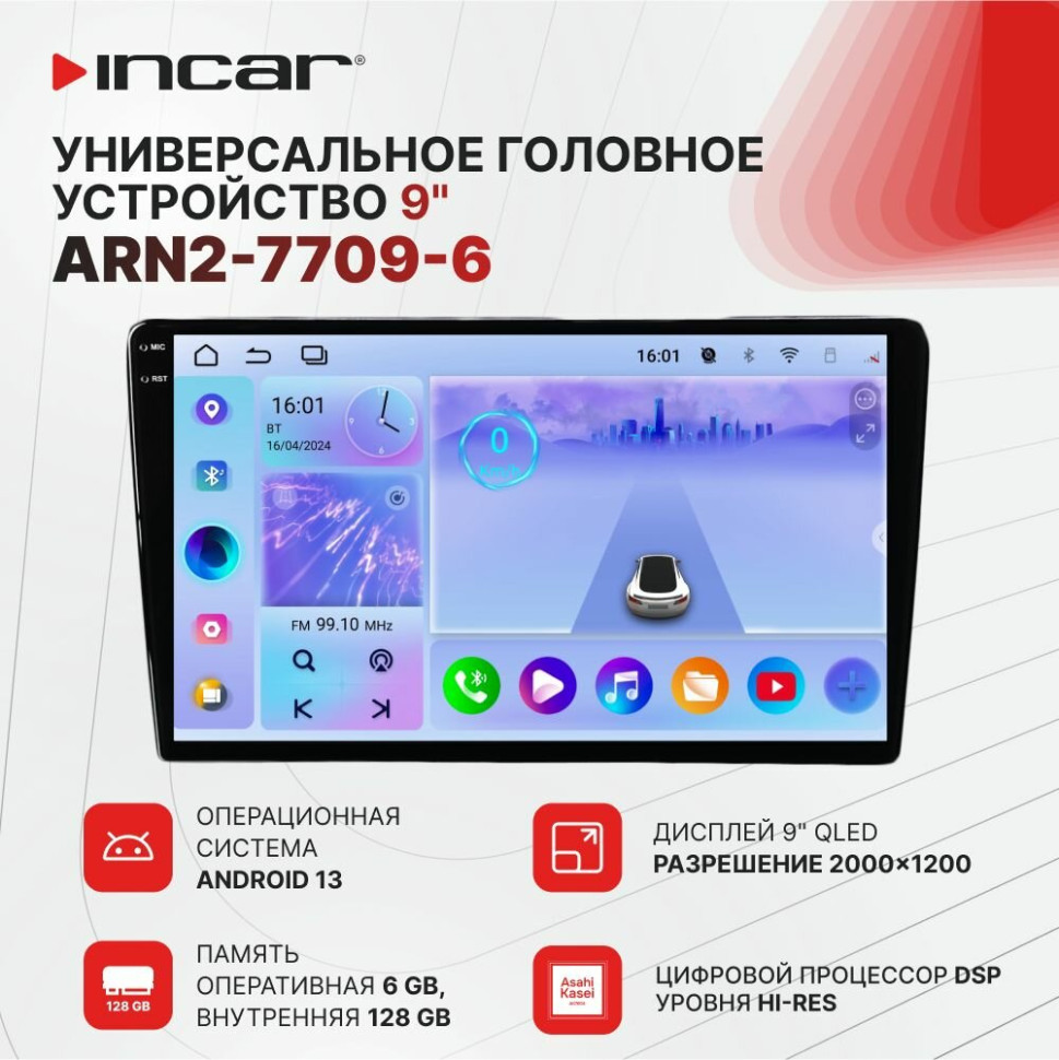Автомагнитола Incar ARN2-7709-6