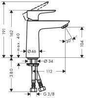 Смеситель Hansgrohe Talis E 71712000