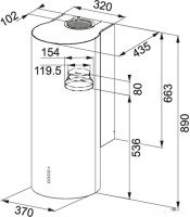 Вытяжка Franke Turn FTU 3805 XS 335.0518.748