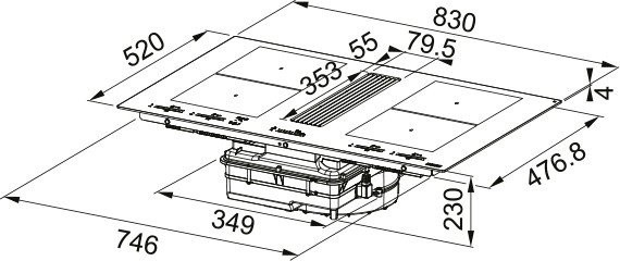 Варочная панель Franke Mythos 2gether Icon Steel FMY 8391R HI 340.0705.335