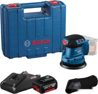 Шлифовальная машина Bosch GEX 185-LI Professional 06013A5021 (с 1-м АКБ, кейс)