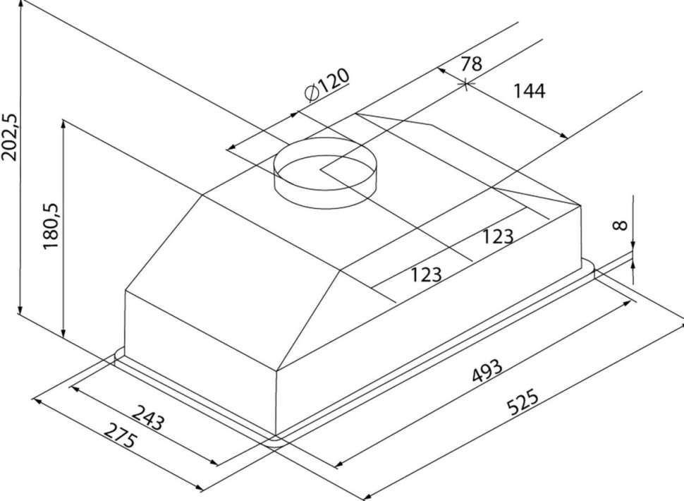 Вытяжка Krona Kate 600 White PB V2 КА-00011820