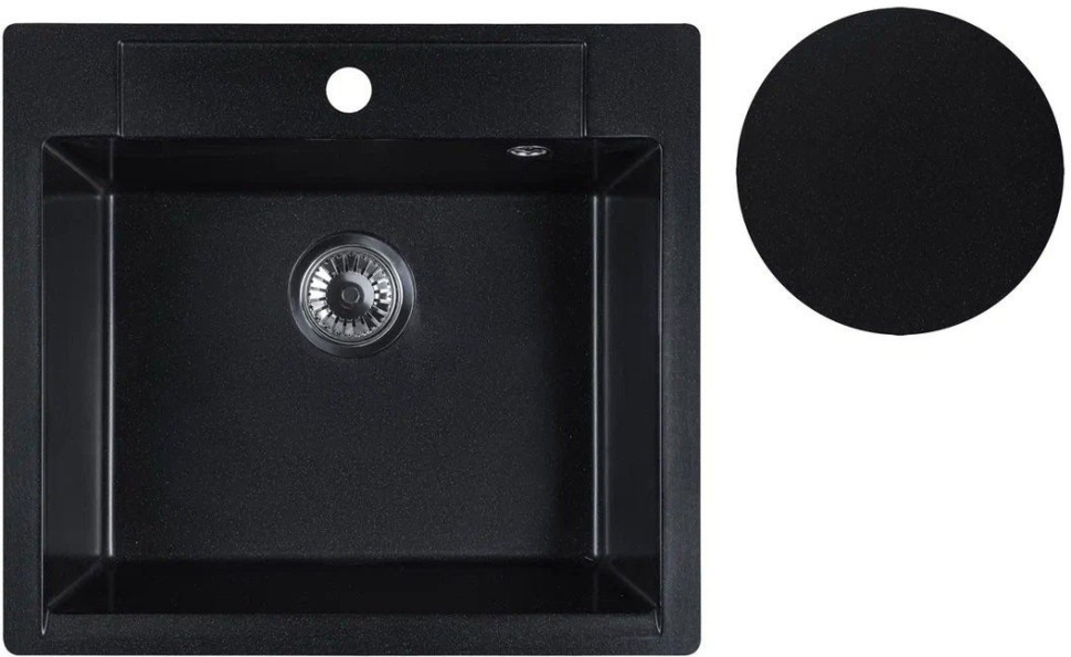 Кухонная мойка Marblan Cubi (оникс)