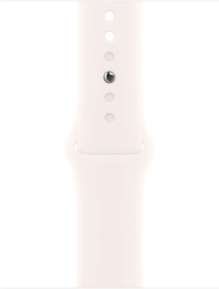 Умные часы Apple Watch Series 11 46 мм (алюминиевый корпус, розовое золото/легкие румяна, спортивный силиконовый ремешок M/L)