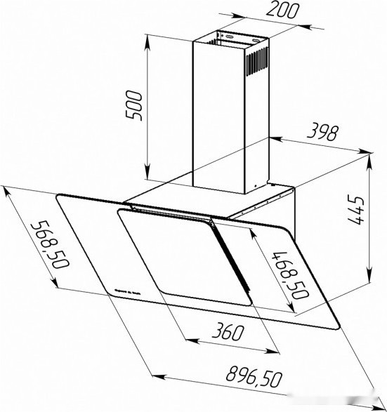 Вытяжка Zigmund & Shtain K 150.9 B