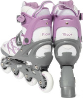 Роликовые коньки Ricos Stream PW-153A S (р. 33-36, белый/лиловый)