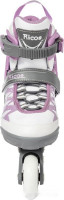 Роликовые коньки Ricos Stream PW-153A S (р. 33-36, белый/лиловый)
