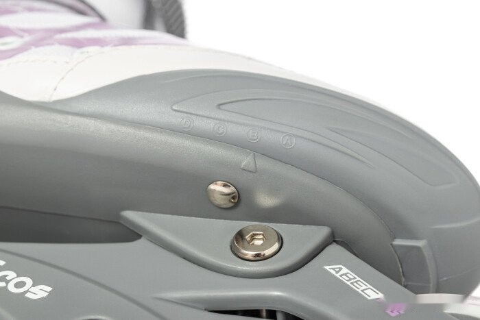 Роликовые коньки Ricos Stream PW-153A S (р. 33-36, белый/лиловый)