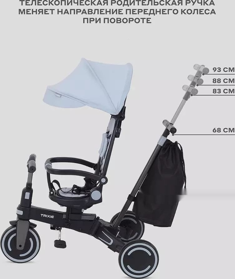 Детский велосипед MOWbaby Trixie MC055 (серый)