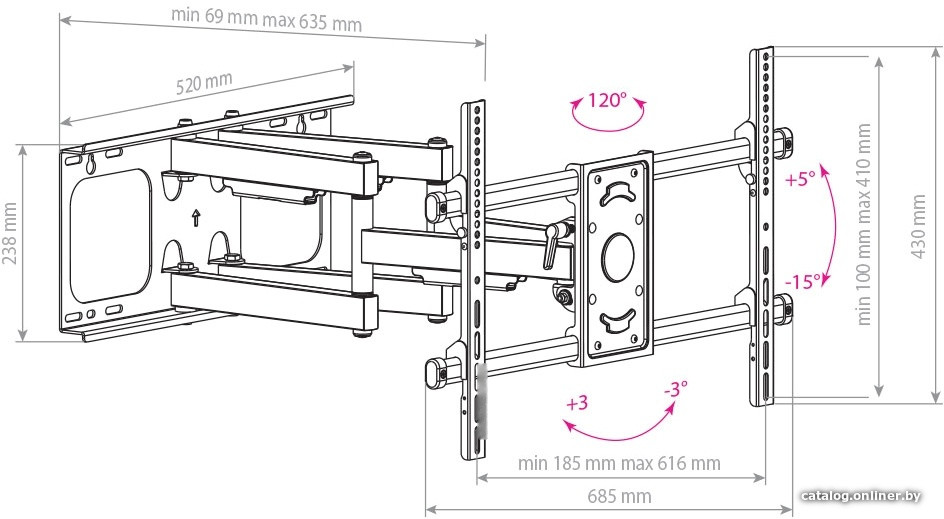 Кронштейн Arm Media Paramount-70