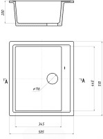 Кухонная мойка Gerhans A11 (бежевый)