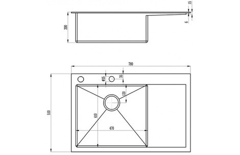 Кухонная мойка Zorg INOX X-7851-R