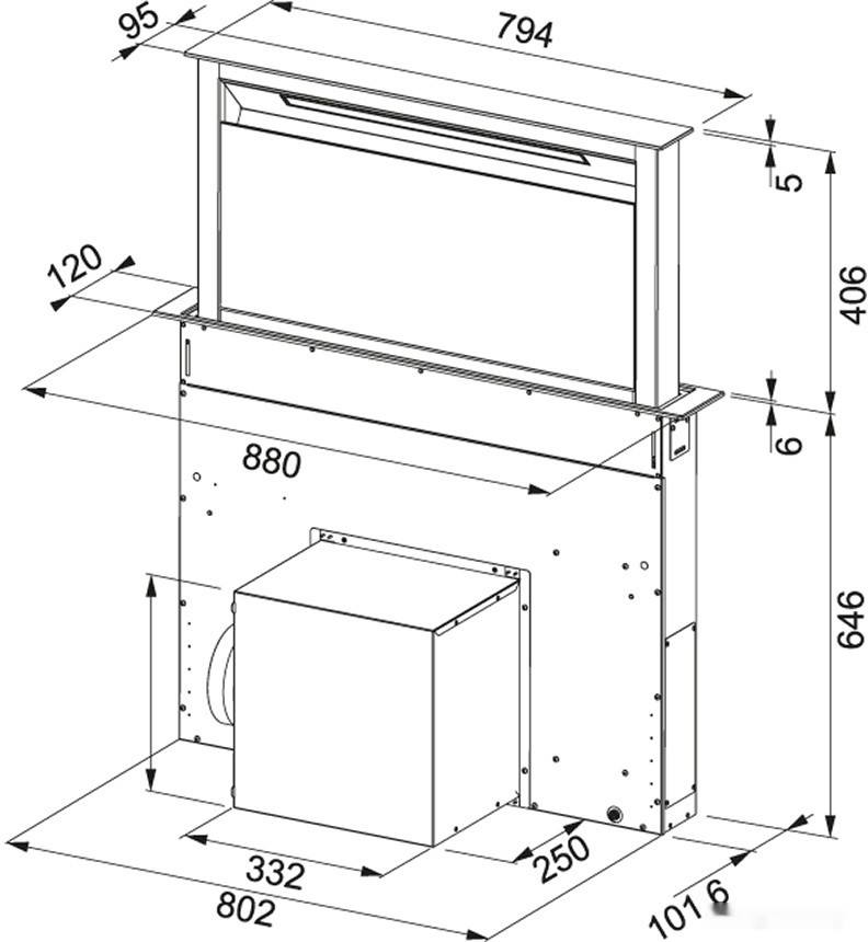Вытяжка Franke FDW 908 IB XS 110.0365.588