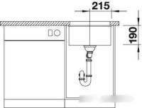 Кухонная мойка Blanco Rotan 400-U (жасмин)
